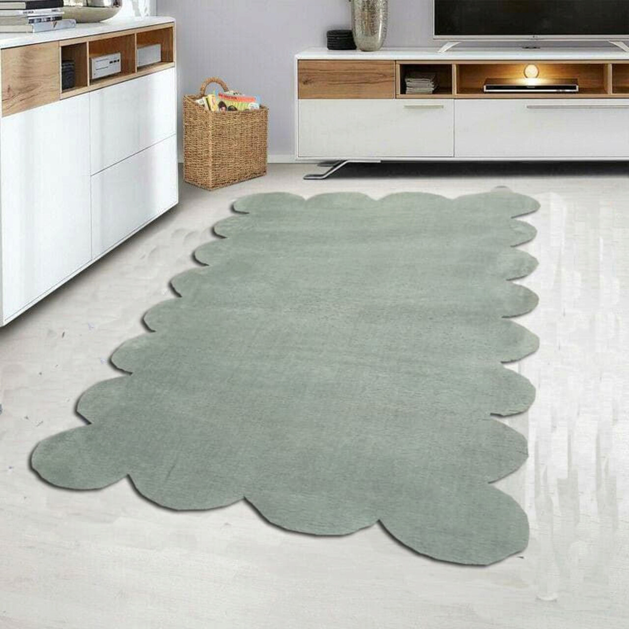 Covor, Laser Plush, 80x200 cm, Gri deschis - imagine 6
